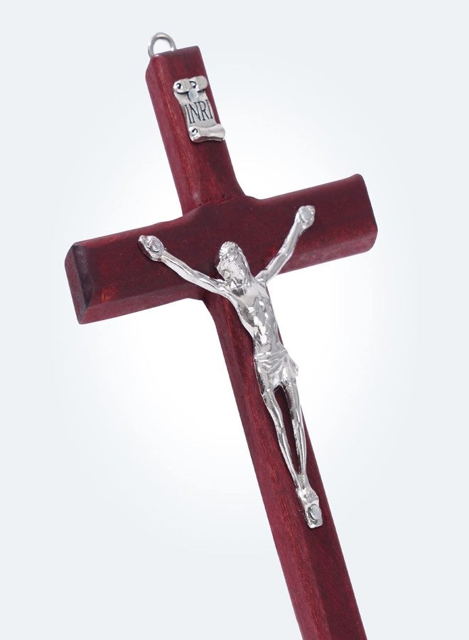ZYFLSQ Crucifix Wall Cross, 4.7 inch Small Wooden Cross for Home Decor (3 pcs) - Image 5